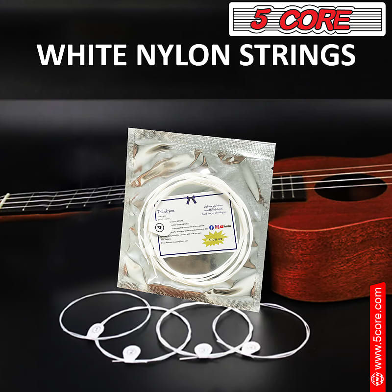 5Core Ukulele Strings Nylon w Deep Bright Tone Consistent Reliable Durability Uku String 5Core Ukulele Strings Nylon w Deep Bright Tone Consistent Reliable Durability Uku String