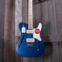 Fender Paranormal Cabronita Telecaster Thinline, Maple Fingerboard, Parchment Pickguard, Lake Placid Blue Electric Guitar 0377020502