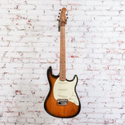 Music Man - Cutlass SSS Trem - Electric Guitar - Figured Roasted Maple/Maple - Vintage Tobacco - x4228 image 2