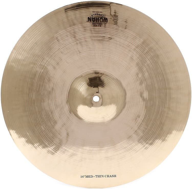 Wuhan 16inch Western Medium Thin Crash Cymbal Reverb
