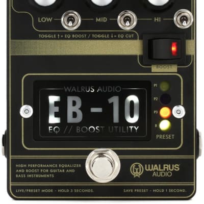Walrus Audio EB-10 Preamp/EQ/Boost | Reverb