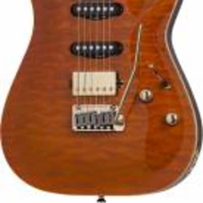 Schecter Japan California Classic Electric Guitar W/ Hardcase, Transparent Amber 7301 image 25