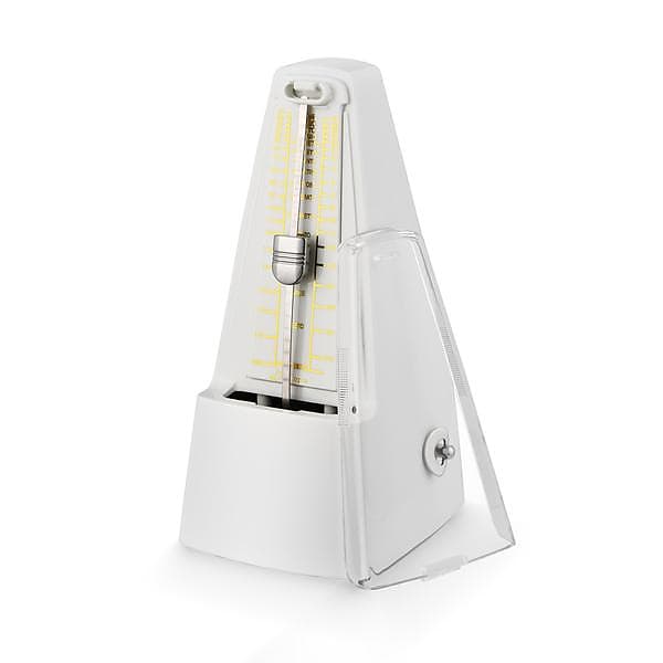 Mechanical Metronome White for Drum, Piano, Violin and Guitar (No Battery  Required)
