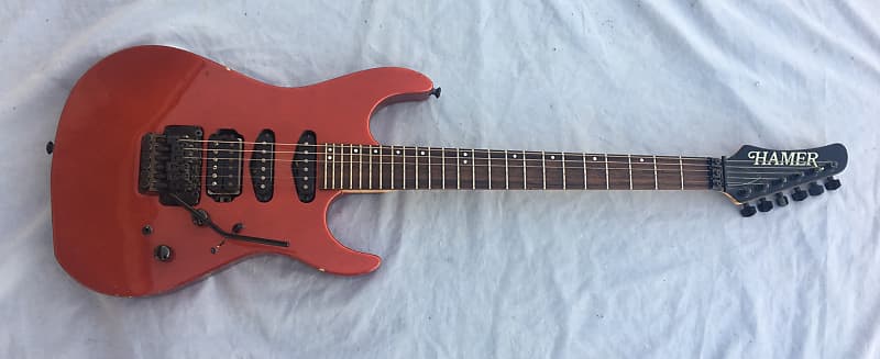 USA Made Hamer Centaura Red Color Guitar