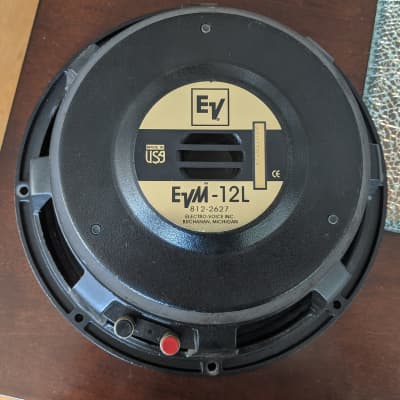 Electro-Voice EVM-12L 90s EV 200W 8 ohm 12 inch Gold Badge Speaker