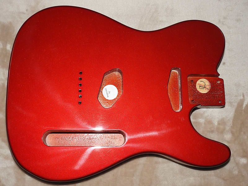 Mighty Mite MM2705AF-CAR Swamp Ash Tele Body Candy Apple Red Thin Poly Finish NOS #2 Light 4lbs 15oz image 1
