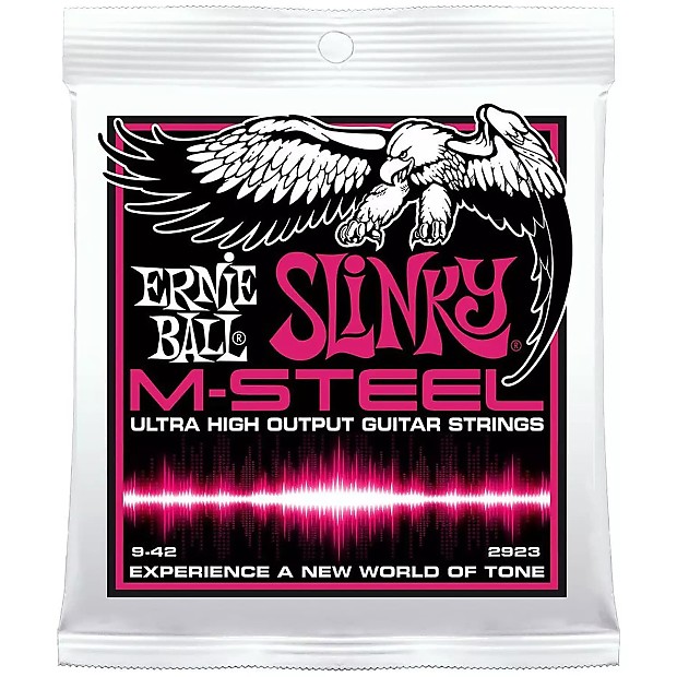 Ernie Ball 2923 M-Steel Super Slinky Electric Guitar Strings image 1