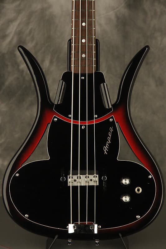 '67 Ampeg ASB-1 Scroll "DEVIL BASS" Cherry-Red restored by Bruce Johnson image 1