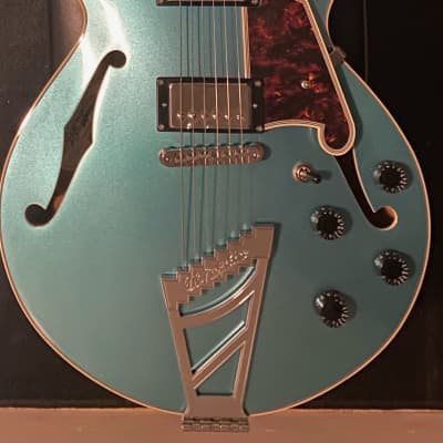 D'Angelico Premier SS w/stairstep 2022 Ocean Turquoise image 1