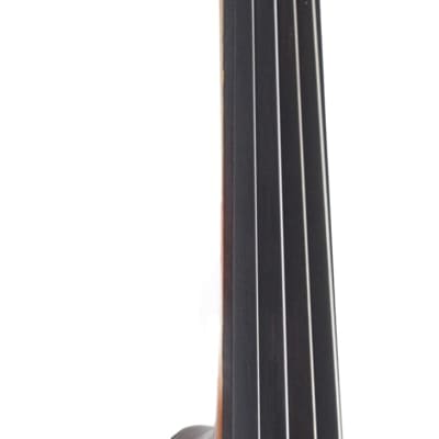 Cecilio CVN-320L Solidwood Ebony Fitted LEFT-HANDED Violin with D'Addario Prelude Strings, Size 4/4 (Full Size) image 6