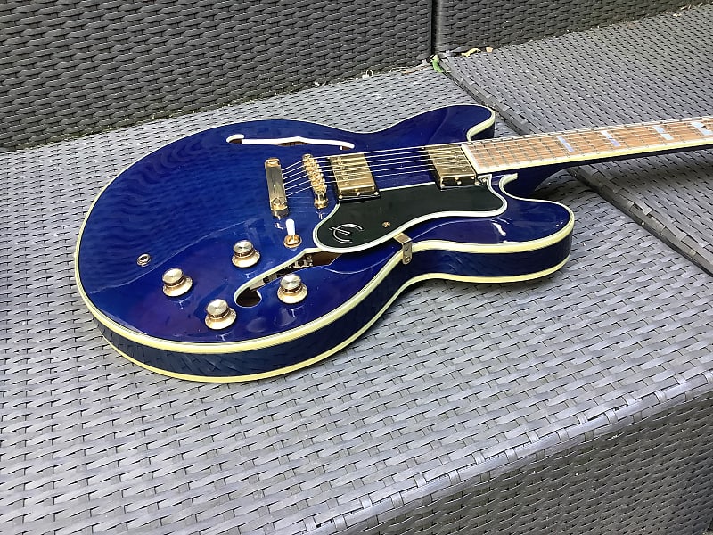 Epiphone Epiphone Sheraton II Pro / midnight sapphire blue color | Reverb  Norway