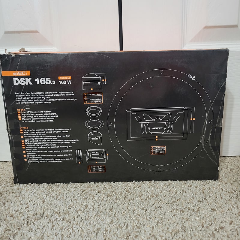 Hertz DSK 165.3 Dieci Series 6-1/2 Component Speaker System - NO