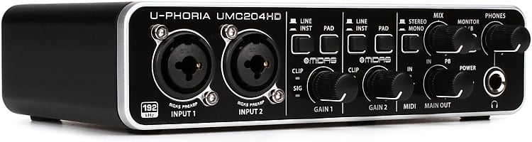 Behringer U-Phoria UMC204HD USB Audio Interface image 1