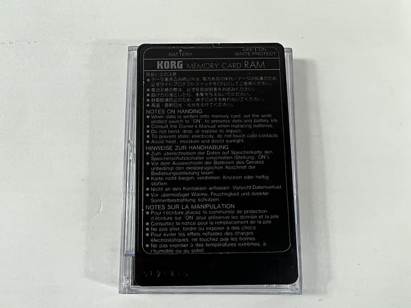 その他 KORG MCR-03 Used Korg MCR-03 MEMORY CARD 256KBITS RAM Accessories