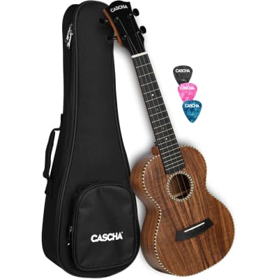 Cascha HH 2310 All-Solid Acacia Concert Ukulele for sale
