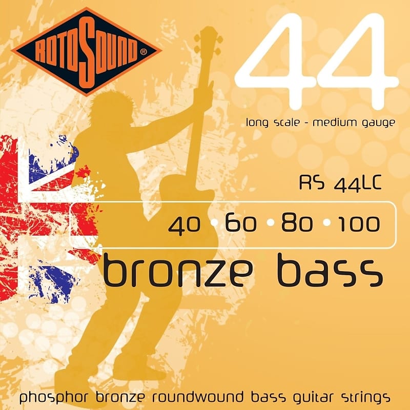 Rotosound Phosphor Bronze Acoustic Bass Strings 40 100 RS44LC