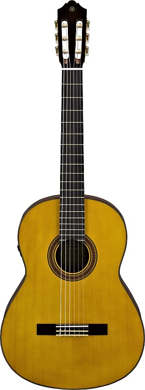 Yamaha CG TransAcoustic Solid Engleman Spruce Top Nylon String Classical Acoustic Electric Guitar, Natural image 1
