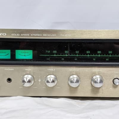 Vintage Onkyo TX-670 Solid State Stereo Receiver - 1970s Woodgrain image 6