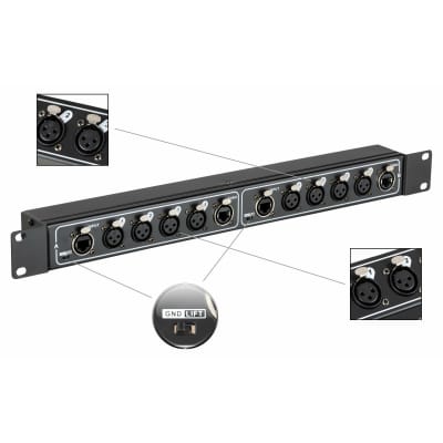Pronomic NetCore SR-3F XLR Rackbox Multicore Patch Bay F/F Parallel 2024 image 2