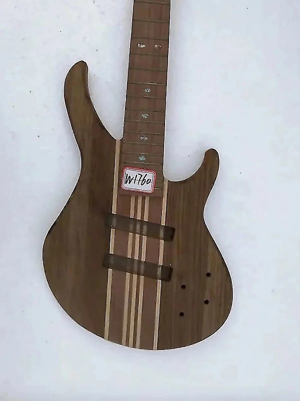 DIY 5 String Bass Guitar Body with Nekc Thru DIY Project Reverb UK