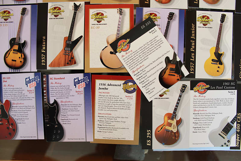Gibson Guitar Collector Trading Cards Set