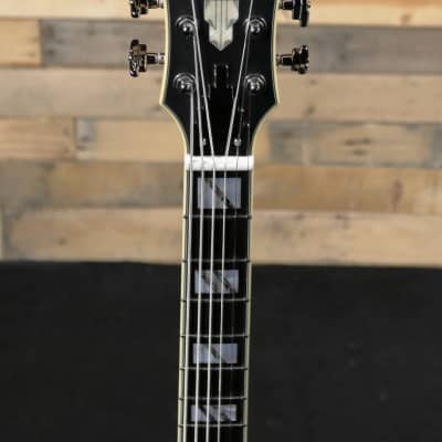 D'Angelico  Deluxe Atlantic Baritone Electric Guitar Satin Walnut w/ Case image 6