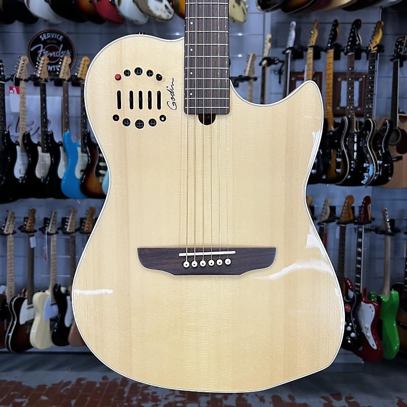 Godin Steel Duet Multiac Steel Natural | Reverb