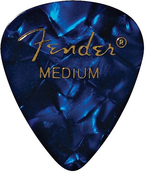 Fender 351 Shape Premium Picks, Medium, Blue Moto, 144 Count 2016 image 1