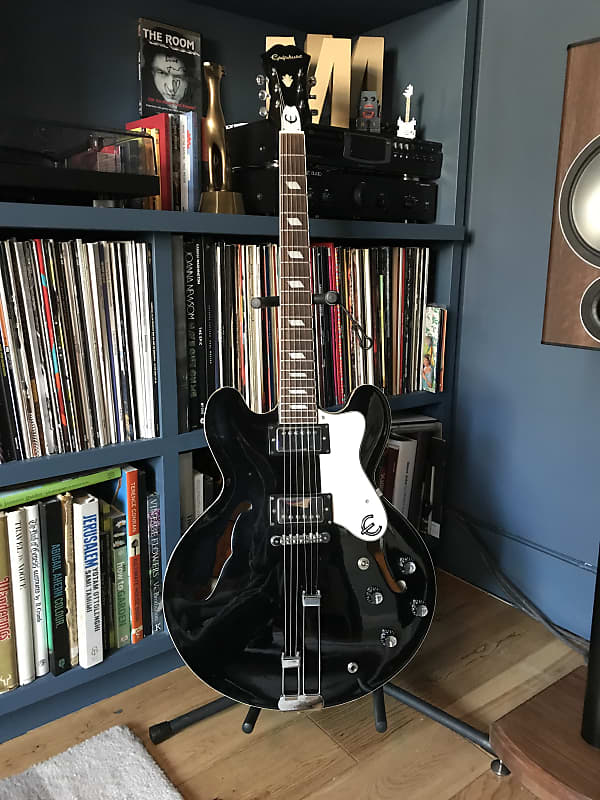 epiphone riviera  black ピアレス Epiphone Riviera (Peerless) 1999 Ebony | Reverb
