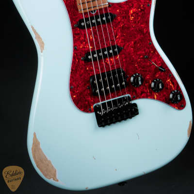 Suhr Eddie's Guitars Exclusive Classic S Antique Roasted - Sonic Blue image 6