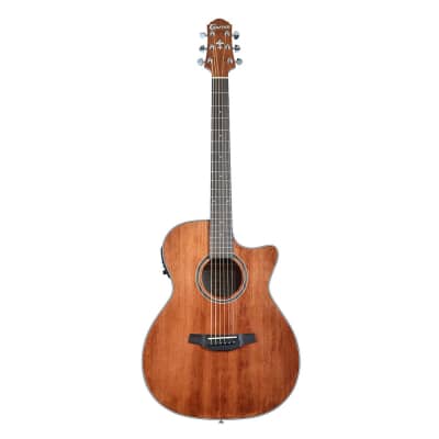 Crafter Silver Series 100 Orchestra Cutaway Acoustic Electric Guitar - Brown image 3