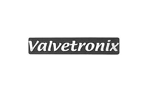 Vox Valvetronix Logo, Chrome Letters with Two Mounting Pins image 1