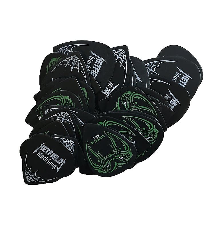 Dunlop Hetfield Black Fang Pick Tin - 6 Pack .73 mm | Guitar
