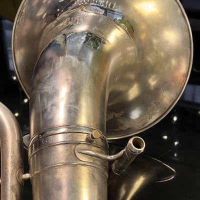 1951 C.G. Conn 22I 4-Valve "Fast/Short Action Valve" Bell-Front Silver-plated Bb Euphonium image 10