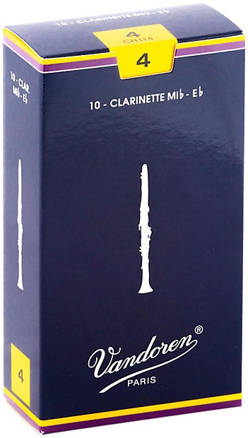 Vandoren CR114 Traditional Eb Clarinet Reeds - Strength 4 (Box of 10) image 1