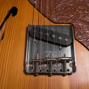 Fender 2004 Masterbuilt John English Telecaster Thinline - Pine/Leather image 12