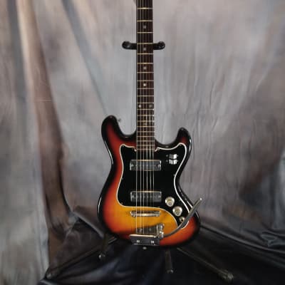 Teisco Vintage Made in Japan "Melodier" Solid Body Electric Guitar 1960s Tobacco Burst image 1