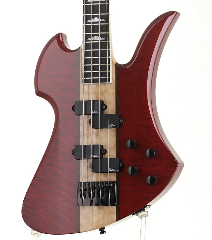 BC RICH Heritage Classic Mockingbird Bass Trans Red [SN | Reverb