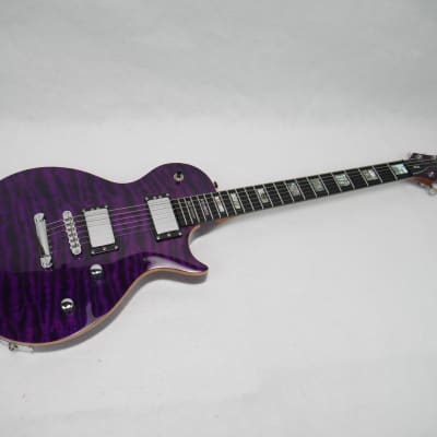 Carvin CS-6 California Carved Top Electric Guitar LP Style 2000's - Trans Deep Purple image 2