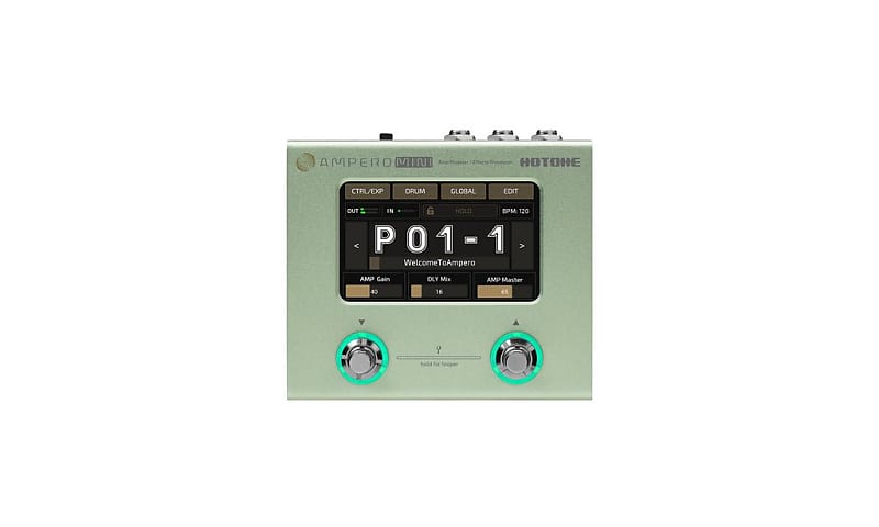 【再入荷】 Hotone Pedal Multi-Effects Guitar Matcha Mini Ampero MP-50MC ギター