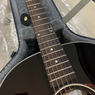 Enya T05J acoustic electric guitar Vintage Sunburst with dual mode pickup and deluxe hardcase image 14