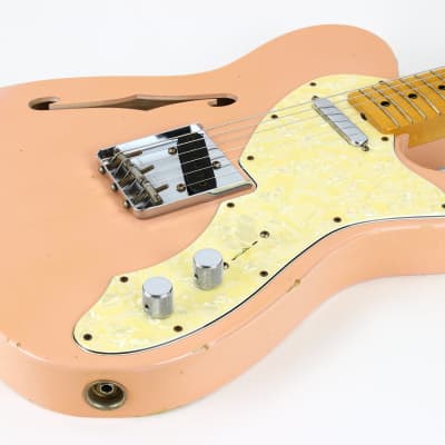2011 Fender DALE WILSON Custom Shop Masterbuilt 60's Telecaster Thinline Relic - Shell Pink, Abby Ybarra Pups! image 21