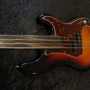2015 Fender USA Standard P Bass w Amazing Fretless Warmoth Neck image 5