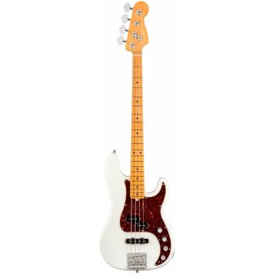 Fender American Ultra Precision Bass - Arctic Pearl / Maple image 2