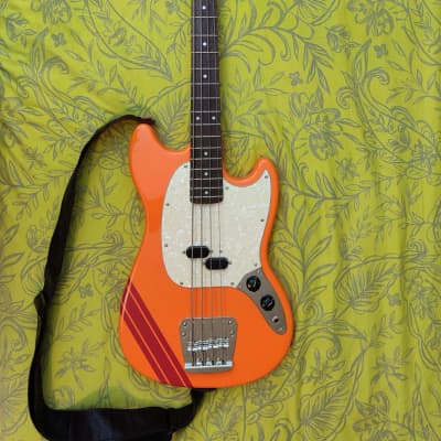 Fender Squier FSR Classic Vibe '60s Competition Mustang Bass Capri Orange image 11