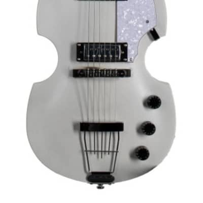 Hofner HI-459-PE-PW Ignition Violin Guitar - White image 1