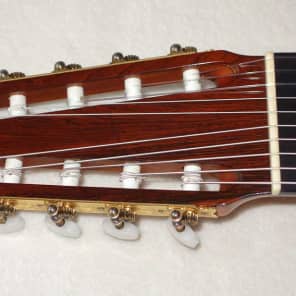 Original 1979 Ramirez 1a 10-String Classical Harp Guitar, Cedar/Indian image 10