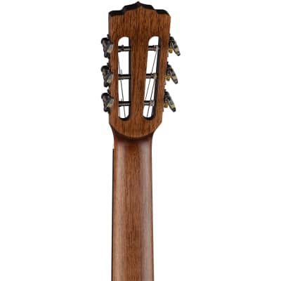 Luna Art Vintage Nylon String Acoustic-electric Guitar - Distressed Brown Burst image 5