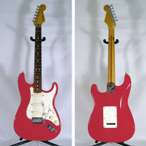 1988 Fender Stratocaster Plus - RARE Razzberry Red Finish! Raspberry Strat 88 Razz Berry image 3