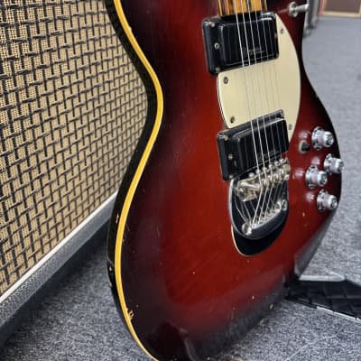 Mosrite Brass Rail 70s Red Burst image 4